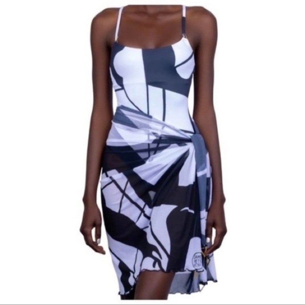 CHRISTIAN LACROIX SWIMINISTA NWT SUPERB LONG SARONG LA PEER PRINT